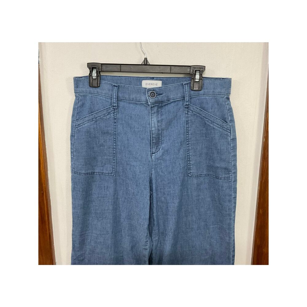 EVEREVE Beth Wide Leg Pants Size 29 Lightweight Hemp Blend - Picture 4 of 6
